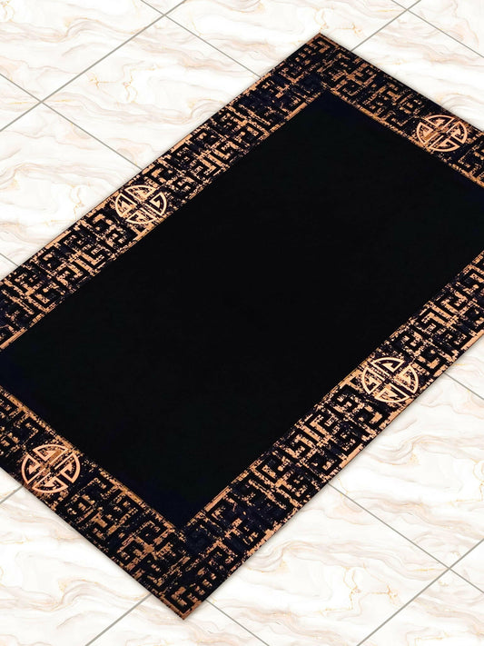 Hera Premium Black & Copper Color Rectangular Rug - Creative Home Designs Luxury Carpets, Versace Style Turkish Mat, Greek Key Mat,RUG-HERAPRE-BlaCop-4060,RUG-HERAPRE-BlaCop-60100,RUG-HERAPRE-BlaCop-70120,RUG-HERAPRE-BlaCop-85137,RUG-HERAPRE-BlaCop-121182,RUG-HERAPRE-BlaCop-152243,RUG-HERAPRE-BlaCop-182274