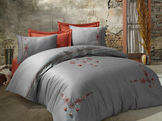 Dantela Tilbe - Embroidered Luxury Duvet Cover Set - creativehome-designs