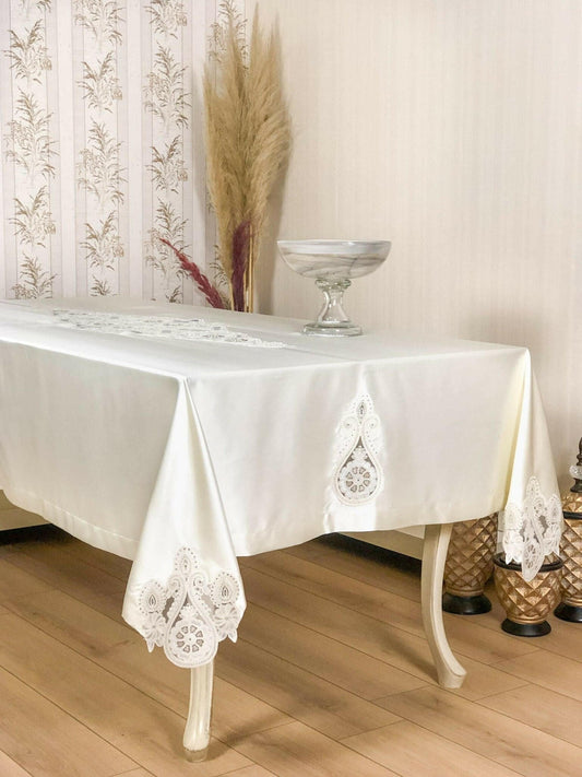 Inci Cream Tablecloth - creativehome-designsTablecloths