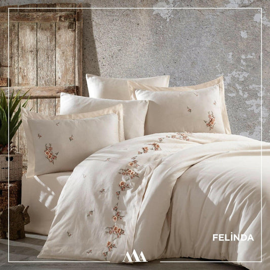 Maribor Felinda - Embroidered Luxury Duvet Cover Set - creativehome-designs