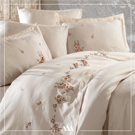 Maribor Felinda - Embroidered Luxury Duvet Cover Set - creativehome-designs