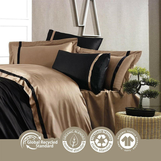Mira Black & Gold - Luxury Duvet Cover Set - Creative HomeDuvet Covers