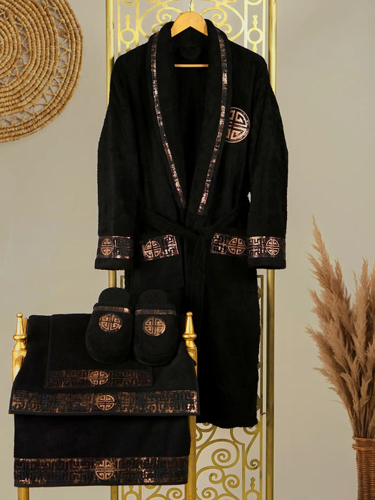 Hera Black Copper Bathrobe Men - Creative Home, BRM-CH-HERA-BlaCop-S-BO,BRM-CH-HERA-BlaCop-M-BO,BRM-CH-HERA-BlaCop-BO,BRM-CH-HERA-BlaCop-XL-BO,BRM-CH-HERA-BlaCop-XXL-BO,BRM-CH-HERA-BlaCop-XXXL-BO,BRM-CH-HERA-BlaCop-S-BS,BRM-CH-HERA-BlaCop-M-BS,BRM-CH-HERA-BlaCop-L-BS,BRM-CH-HERA-BlaCop-XL-BS,BRM-CH-HERA-BlaCop-XXL-BS,BRM-CH-HERA-BlaCop-XXXL-BS,BRM-CH-HERA-BlaCop-S-BST,BRM-CH-HERA-BlaCop-M-BST,BRM-CH-HERA-BlaCop-L-BST,BRM-CH-HERA-BlaCop-XL-BST,BRM-CH-HERA-BlaCop-XXL-BST,BRM-CH-HERA-BlaCop-BST