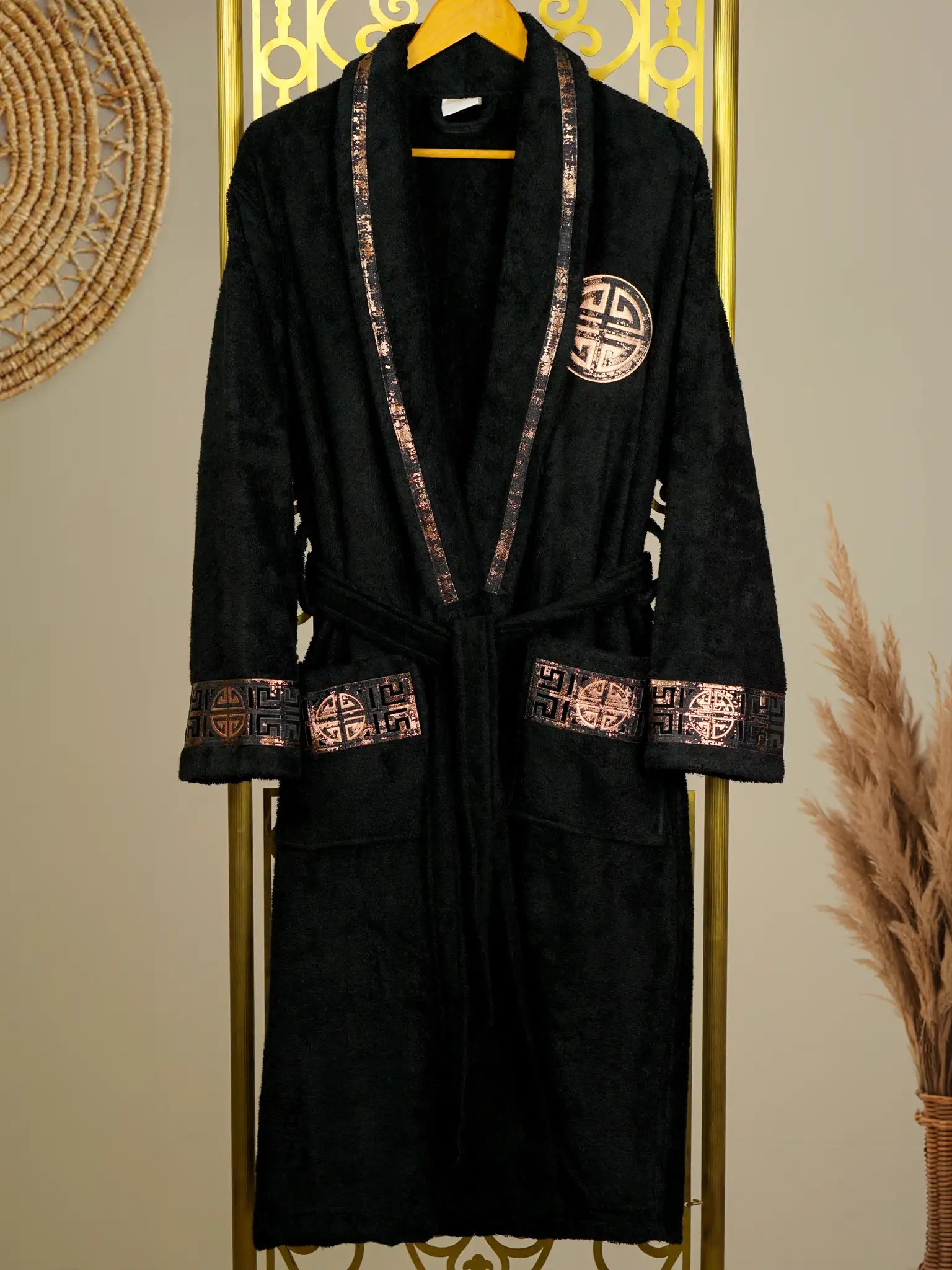 Hera Black Copper Bathrobe Men - Creative Home, BRM-CH-HERA-BlaCop-S-BO,BRM-CH-HERA-BlaCop-M-BO,BRM-CH-HERA-BlaCop-BO,BRM-CH-HERA-BlaCop-XL-BO,BRM-CH-HERA-BlaCop-XXL-BO,BRM-CH-HERA-BlaCop-XXXL-BO,BRM-CH-HERA-BlaCop-S-BS,BRM-CH-HERA-BlaCop-M-BS,BRM-CH-HERA-BlaCop-L-BS,BRM-CH-HERA-BlaCop-XL-BS,BRM-CH-HERA-BlaCop-XXL-BS,BRM-CH-HERA-BlaCop-XXXL-BS,BRM-CH-HERA-BlaCop-S-BST,BRM-CH-HERA-BlaCop-M-BST,BRM-CH-HERA-BlaCop-L-BST,BRM-CH-HERA-BlaCop-XL-BST,BRM-CH-HERA-BlaCop-XXL-BST,BRM-CH-HERA-BlaCop-BST