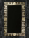 Hera Premium Black & Light Gold Color Rectangular Rug - Creative Home Designs Luxury Carpets, Versace Style Turkish Mat, Greek Key Mat,RUG-HERAPRE-BlaLiGo-4060,RUG-HERAPRE-BlaLiGo-60100,RUG-HERAPRE-BlaLiGo-70120,RUG-HERAPRE-BlaLiGo-85137,RUG-HERAPRE-BlaLiGo-121182,RUG-HERAPRE-BlaLiGo-152243,RUG-HERAPRE-BlaLiGo-182274
