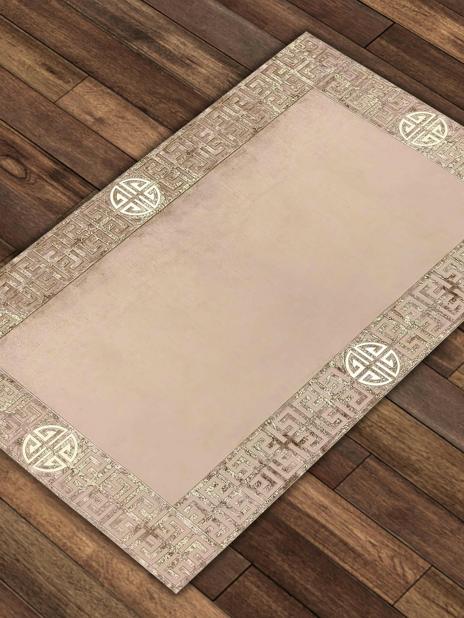 Hera Premium Gold & Coffee Color Rectangular Rug - Creative Home Designs Luxury Carpets, Versace Style Turkish Mat, Greek Key Mat,RUG-HERAPRE-GoCof-4060,RUG-HERAPRE-GoCof-60100,RUG-HERAPRE-GoCof-70120,RUG-HERAPRE-GoCof-85137,RUG-HERAPRE-GoCof-121182,RUG-HERAPRE-GoCof-152243,RUG-HERAPRE-GoCof-182274