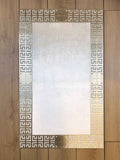 Hera Premium Cream & Light Gold Color Rectangular Rug - Creative Home Designs Luxury Carpets, Versace Style Turkish Mat, Greek Key Mat,RUG-HERAPRE-EcLiGo-4060,RUG-HERAPRE-EcLiGo-60100,RUG-HERAPRE-EcLiGo-70120,RUG-HERAPRE-EcLiGo-85137,RUG-HERAPRE-EcLiGo-121182,RUG-HERAPRE-EcLiGo-152243,RUG-HERAPRE-EcLiGo-182274