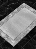 Hera Premium Grey & Silver Color Rectangular Rug - Creative Home Designs Luxury Carpets, Versace Style Turkish Mat, Greek Key Mat,RUG-HERAPRE-GreSi-4060,RUG-HERAPRE-GreSi-60100,RUG-HERAPRE-GreSi-70120,RUG-HERAPRE-GreSi-85137,RUG-HERAPRE-GreSi-121182,RUG-HERAPRE-GreSi-152243,RUG-HERAPRE-GreSi-182274