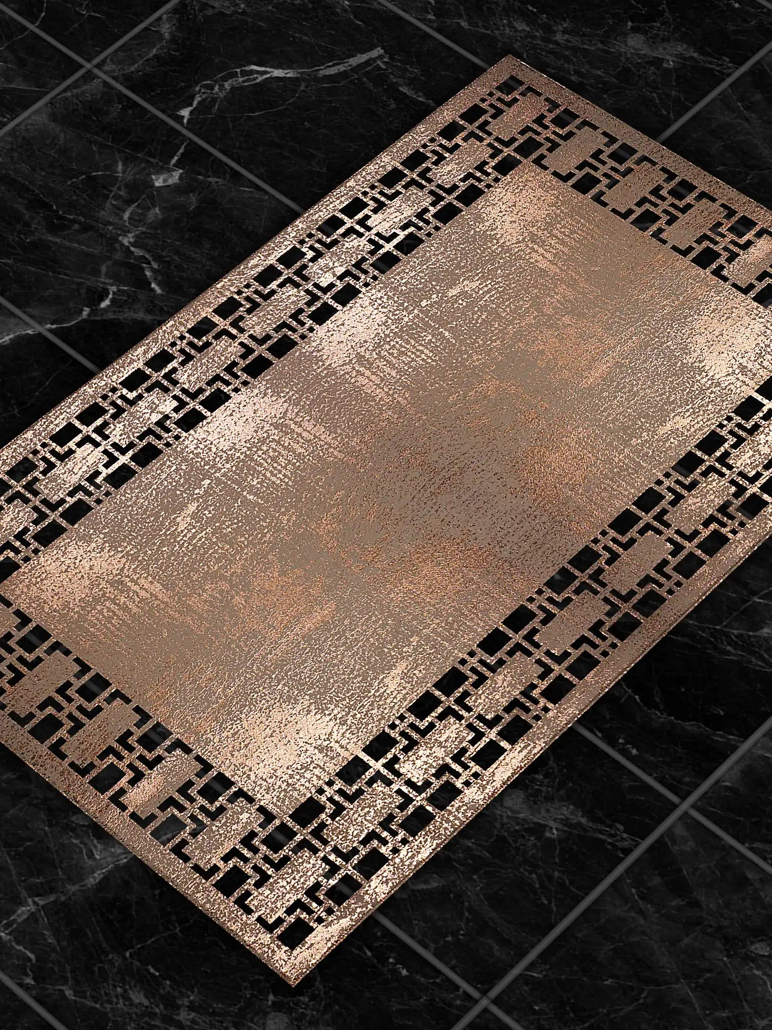 Emel Geometric Luxury Foiled Rug by Creative Home, Modern Style Cut Out Carpet, Non Slip Mat,RUG-EMEL-dCop-4060,RUG-EMEL-dSi-4060,RUG-EMEL-dGo-4060,RUG-EMEL-dCop-60100,RUG-EMEL-dSi-60100,RUG-EMEL-dGo-60100,RUG-EMEL-dCop-70120,RUG-EMEL-dSi-70120,RUG-EMEL-dGo-70120,RUG-EMEL-dCop-85137,RUG-EMEL-dSi-85137,RUG-EMEL-dGo-85137,RUG-EMEL-dCop-121182,RUG-EMEL-dSi-121182,RUG-EMEL-dGo-121182,RUG-EMEL-dCop-152243,RUG-EMEL-dSi-152243,RUG-EMEL-dGo-152243,RUG-EMEL-dCop-182274,RUG-EMEL-dSi-182274,RUG-EMEL-dGo-182274