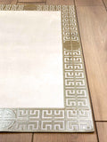 Hera Premium Cream & Light Gold Color Rectangular Rug - Creative Home Designs Luxury Carpets, Versace Style Turkish Mat, Greek Key Mat,RUG-HERAPRE-EcLiGo-4060,RUG-HERAPRE-EcLiGo-60100,RUG-HERAPRE-EcLiGo-70120,RUG-HERAPRE-EcLiGo-85137,RUG-HERAPRE-EcLiGo-121182,RUG-HERAPRE-EcLiGo-152243,RUG-HERAPRE-EcLiGo-182274