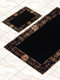 Hera Premium Black & Copper Color Rectangular Rug - Creative Home Designs Luxury Carpets, Versace Style Turkish Mat, Greek Key Mat,RUG-HERAPRE-BlaCop-4060,RUG-HERAPRE-BlaCop-60100,RUG-HERAPRE-BlaCop-70120,RUG-HERAPRE-BlaCop-85137,RUG-HERAPRE-BlaCop-121182,RUG-HERAPRE-BlaCop-152243,RUG-HERAPRE-BlaCop-182274
