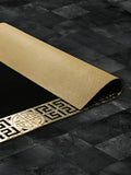 Hera Premium Black & Light Gold Color Rectangular Rug - Creative Home Designs Luxury Carpets, Versace Style Turkish Mat, Greek Key Mat,RUG-HERAPRE-BlaLiGo-4060,RUG-HERAPRE-BlaLiGo-60100,RUG-HERAPRE-BlaLiGo-70120,RUG-HERAPRE-BlaLiGo-85137,RUG-HERAPRE-BlaLiGo-121182,RUG-HERAPRE-BlaLiGo-152243,RUG-HERAPRE-BlaLiGo-182274