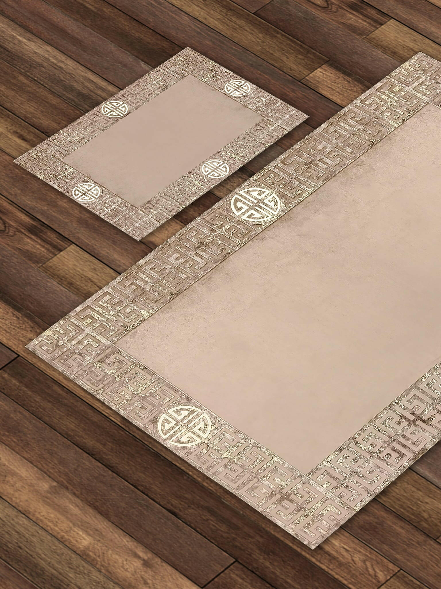 Hera Premium Gold & Coffee Color Rectangular Rug - Creative Home Designs Luxury Carpets, Versace Style Turkish Mat, Greek Key Mat,RUG-HERAPRE-GoCof-4060,RUG-HERAPRE-GoCof-60100,RUG-HERAPRE-GoCof-70120,RUG-HERAPRE-GoCof-85137,RUG-HERAPRE-GoCof-121182,RUG-HERAPRE-GoCof-152243,RUG-HERAPRE-GoCof-182274