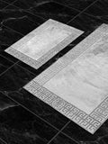 Hera Premium Grey & Silver Color Rectangular Rug - Creative Home Designs Luxury Carpets, Versace Style Turkish Mat, Greek Key Mat,RUG-HERAPRE-GreSi-4060,RUG-HERAPRE-GreSi-60100,RUG-HERAPRE-GreSi-70120,RUG-HERAPRE-GreSi-85137,RUG-HERAPRE-GreSi-121182,RUG-HERAPRE-GreSi-152243,RUG-HERAPRE-GreSi-182274
