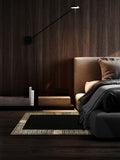 Hera Premium Black & Light Gold Color Rectangular Rug - Creative Home Designs Luxury Carpets, Versace Style Turkish Mat, Greek Key Mat,RUG-HERAPRE-BlaLiGo-4060,RUG-HERAPRE-BlaLiGo-60100,RUG-HERAPRE-BlaLiGo-70120,RUG-HERAPRE-BlaLiGo-85137,RUG-HERAPRE-BlaLiGo-121182,RUG-HERAPRE-BlaLiGo-152243,RUG-HERAPRE-BlaLiGo-182274