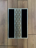 Ferya Rectangular Black & Gold Modern Cut Through Laser Rug Striped Minimal Rug - by Creative Home Rugs,RUG-FRYA-BlaGo-4060,RUG-FRYA-BlaGo-60100,RUG-FRYA-BlaGo-70120,RUG-FRYA-BlaGo-90150,RUG-FRYA-BlaGo-121182,RUG-FRYA-BlaGo-152243,RUG-FRYA-BlaGo-182274