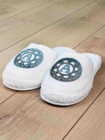 Personalized Initial Lyra Slippers For Men