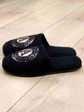 Kaan Men's Custom Monogram Slippers, Soft House & Spa Terry Slippers with Initials by Creative Home,SLPM-CH-KAAN-BlaCop-4244,SLPM-CH-KAAN-BlaCop-4547