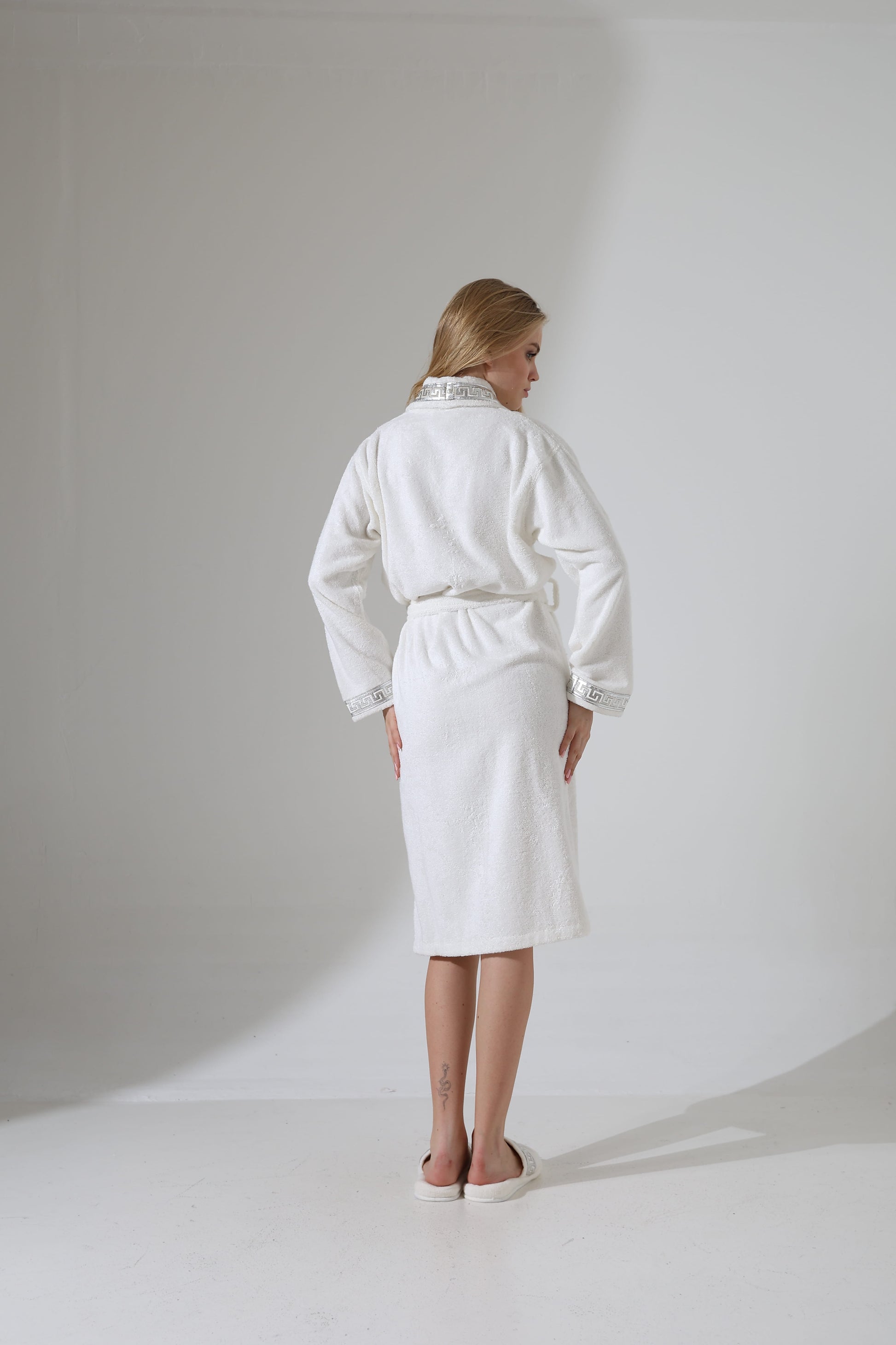 Anka Bathrobe Her - Greek Key Versace Ecru & Silver SPA Robe Gown Women by Creative Home,BRW-CH-ANKAEcSi-S-BO,BRW-CH-ANKAEcSi-M-BO,BRW-CH-ANKAEcSi-L-BO,BRW-CH-ANKAEcSi-XL-BO,BRW-CH-ANKAEcSi-XXL-BO,BRW-CH-ANKAEcSi-XXXL-BO,BRW-CH-ANKAEcSi-S-BS,BRW-CH-ANKAEcSi-M-BS,BRW-CH-ANKAEcSi-L-BS,BRW-CH-ANKAEcSi-XL-BS,BRW-CH-ANKAEcSi-XXL-BS,BRW-CH-ANKAEcSi-XXXL-BS,BRW-CH-ANKAEcSi-S-BST,BRW-CH-ANKAEcSi-M-BST,BRW-CH-ANKAEcSi-L-BST,BRW-CH-ANKAEcSi-XL-BST,BRW-CH-ANKAEcSi-XXL-BST,BRW-CH-ANKAEcSi-XXXL-BST