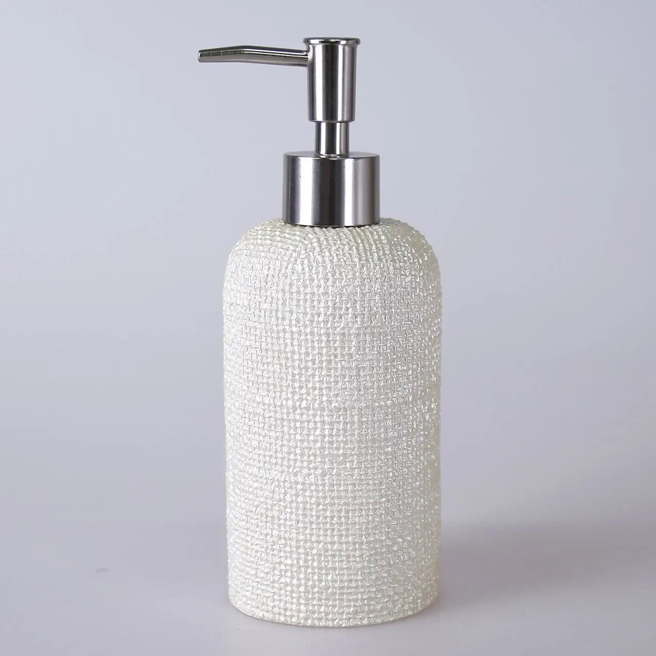 Ebru Pearl Color 5 Piece Bathroom Accessory Set, Luxury Resin Modern Bath Decor by Creative Home,BAS-SLM-EBRU-Pe