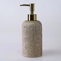 Ebru Mink Color 5 Piece Bathroom Accessory Set, Luxury Resin Modern Bath Decor by Creative Home,BAS-SLM-EBRU-M