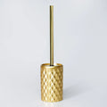 Zulal Bathroom Set by Creative Home, Gold Color Bathroom Accessory Set, Luxury Tufted Diamond Bath Decor, Chich Resin Bath Set by Creative Home,BAS-SLM-ZLL-Go