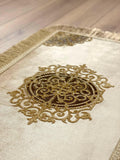 Ruya Limited Edition Rug - Creative Home Designs, Velvet Royal Luxury Turkish Gold Color Carpet or Mat with Tassels,RUG-RUYALE-Go-60100,RUG-RUYALE-Go-70120,RUG-RUYALE-Go-90150,RUG-RUYALE-Go-121182,RUG-RUYALE-Go-152243