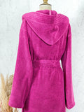 Akay Women's Pink Hooded Bathrobe, Best Luxury Micro Cotton Soft Turkish Robe Gown by Creative Home,BRW-HRSN-AK-S,BRW-HRSN-AK-M,BRW-HRSN-AK-L,BRW-HRSN-AK-XL,BRW-HRSN-AK-XXL