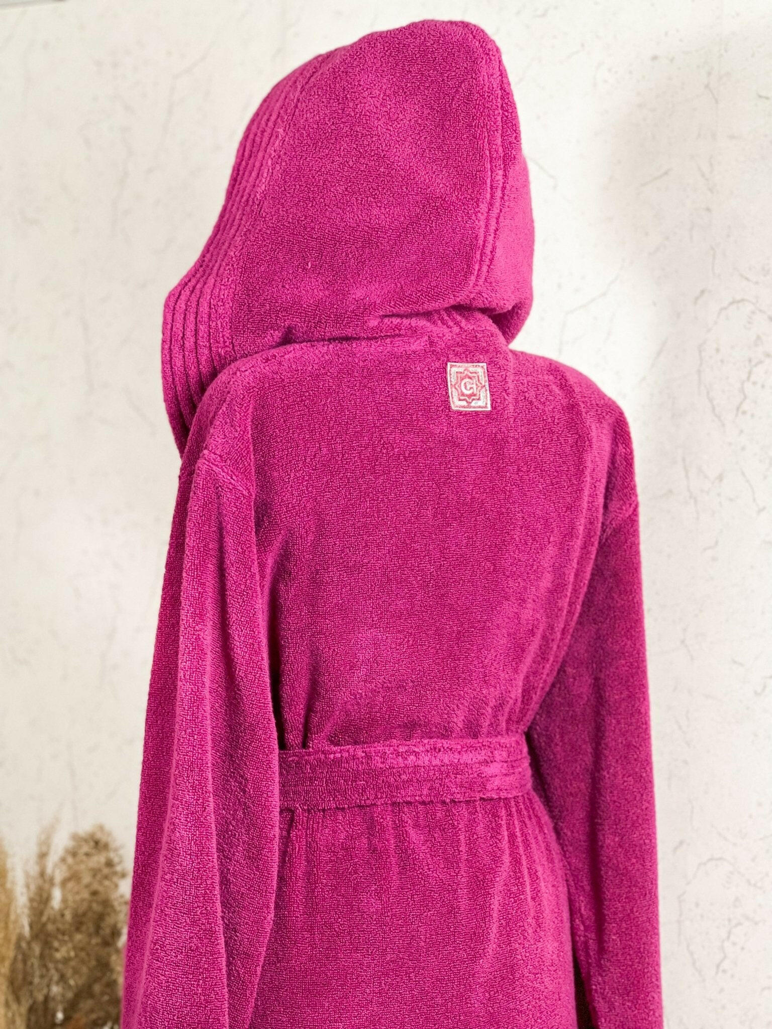 Akay Women's Pink Hooded Bathrobe, Best Luxury Micro Cotton Soft Turkish Robe Gown by Creative Home,BRW-HRSN-AK-S,BRW-HRSN-AK-M,BRW-HRSN-AK-L,BRW-HRSN-AK-XL,BRW-HRSN-AK-XXL