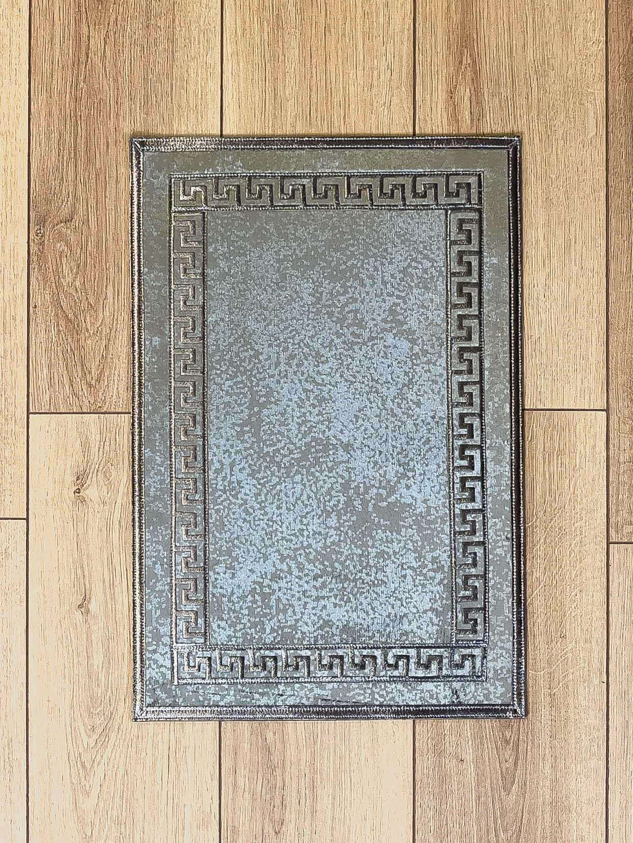 Anka Exclusive Mink & Gunmetal Anthracite - Creative Home Designs Rugs, Versace Style Turkish Carpet, Greek Key Mat,RUG-ANKAE-MM-4060,RUG-ANKAE-MM-60100,RUG-ANKAE-MM-70120,RUG-ANKAE-MM-85137,RUG-ANKAE-MM-121182