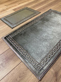 Anka Exclusive Mink & Gunmetal Anthracite - Creative Home Designs Rugs, Versace Style Turkish Carpet, Greek Key Mat,RUG-ANKAE-MM-4060,RUG-ANKAE-MM-60100,RUG-ANKAE-MM-70120,RUG-ANKAE-MM-85137,RUG-ANKAE-MM-121182