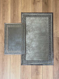 Anka Exclusive Mink & Gunmetal Anthracite - Creative Home Designs Rugs, Versace Style Turkish Carpet, Greek Key Mat,RUG-ANKAE-MM-4060,RUG-ANKAE-MM-60100,RUG-ANKAE-MM-70120,RUG-ANKAE-MM-85137,RUG-ANKAE-MM-121182
