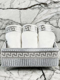 Anka Grey & Silver Bathroom Set - Creative HomeBathroom Accessory Sets