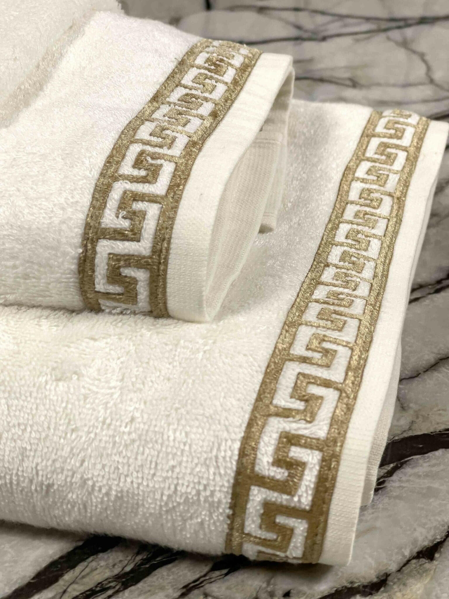 Anka Towel Set - Creative Home Designs, Versace Style Towels,TS-CH-ANKAWG