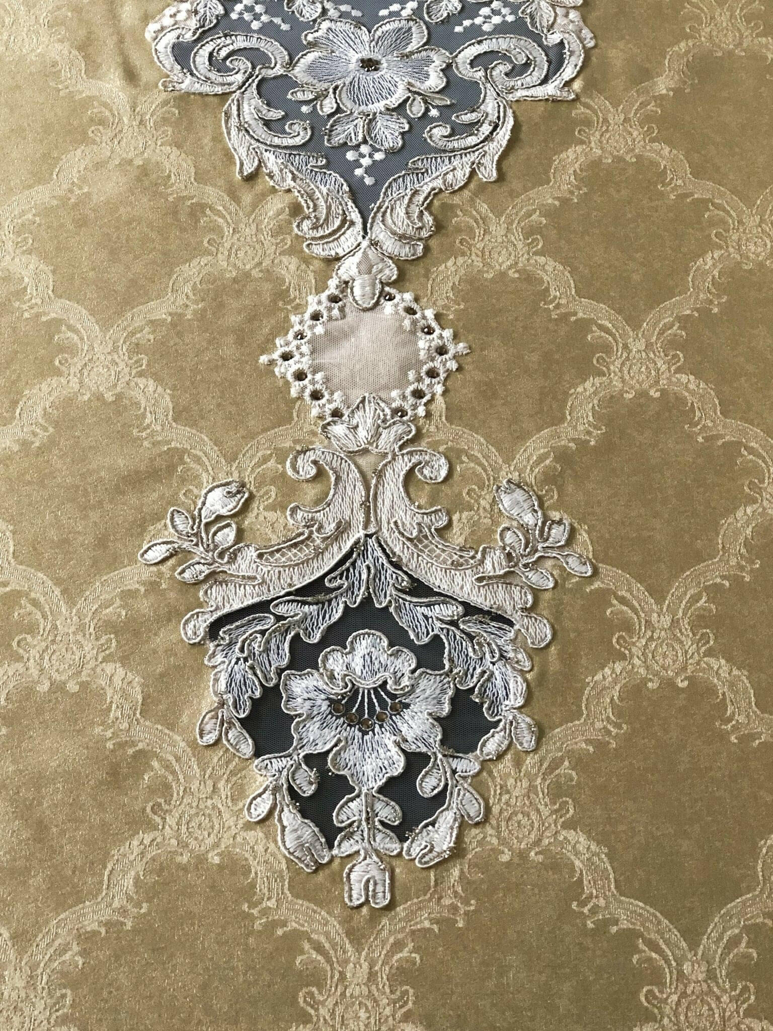 Demet Tablecloth Gold - creativehome-designs