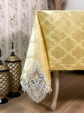 Demet Tablecloth Gold - creativehome-designs