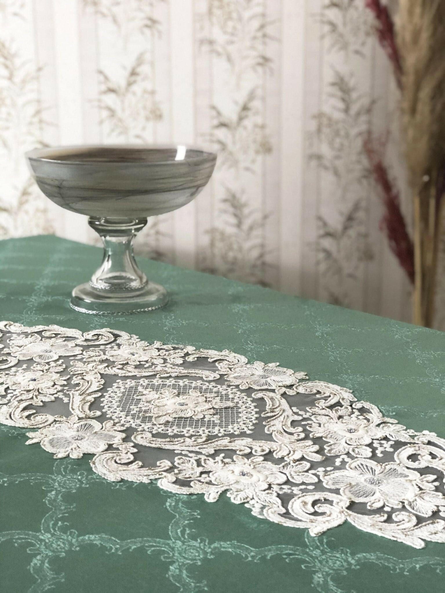 Demet Tablecloth Turquoise - creativehome-designs
