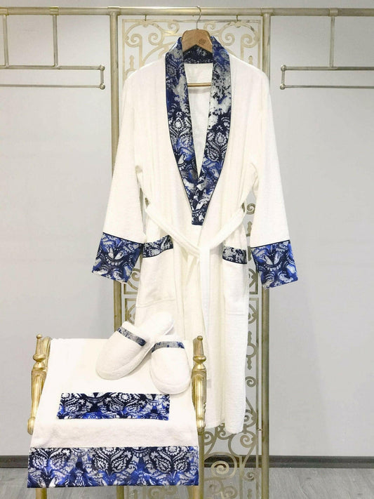 Deren Blue Bathrobe (His) - creativehome-designs