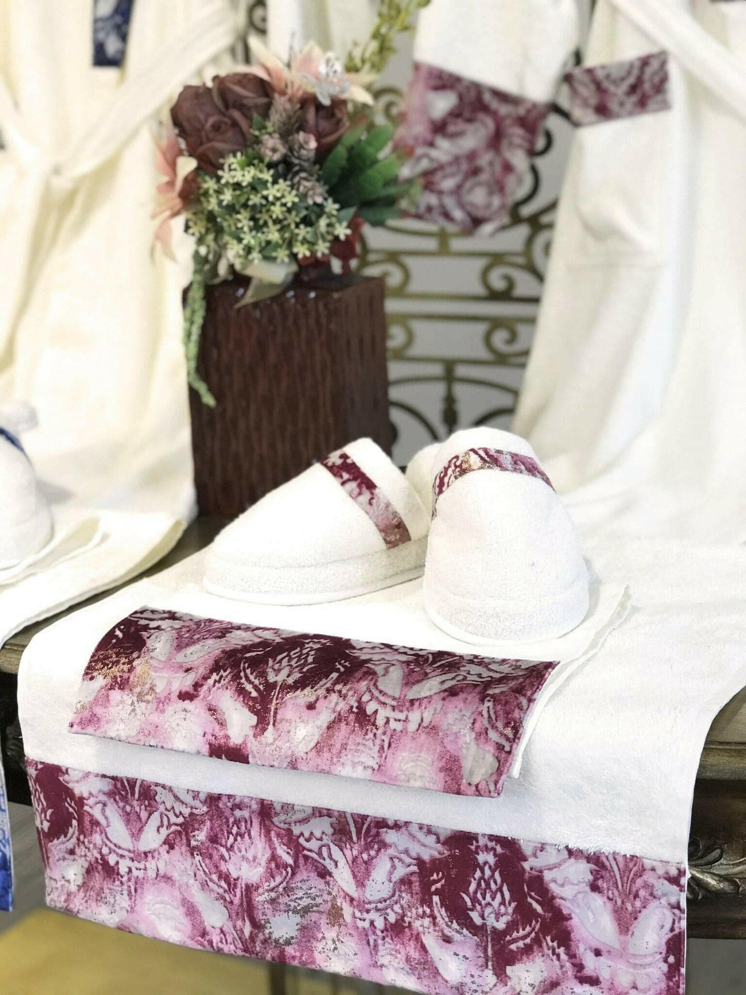 Deren Pink Bathrobe (Her) - creativehome-designs
