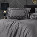 Esma Grey - Embroidered Luxury Duvet Cover Set - Creative HomeDuvet Covers