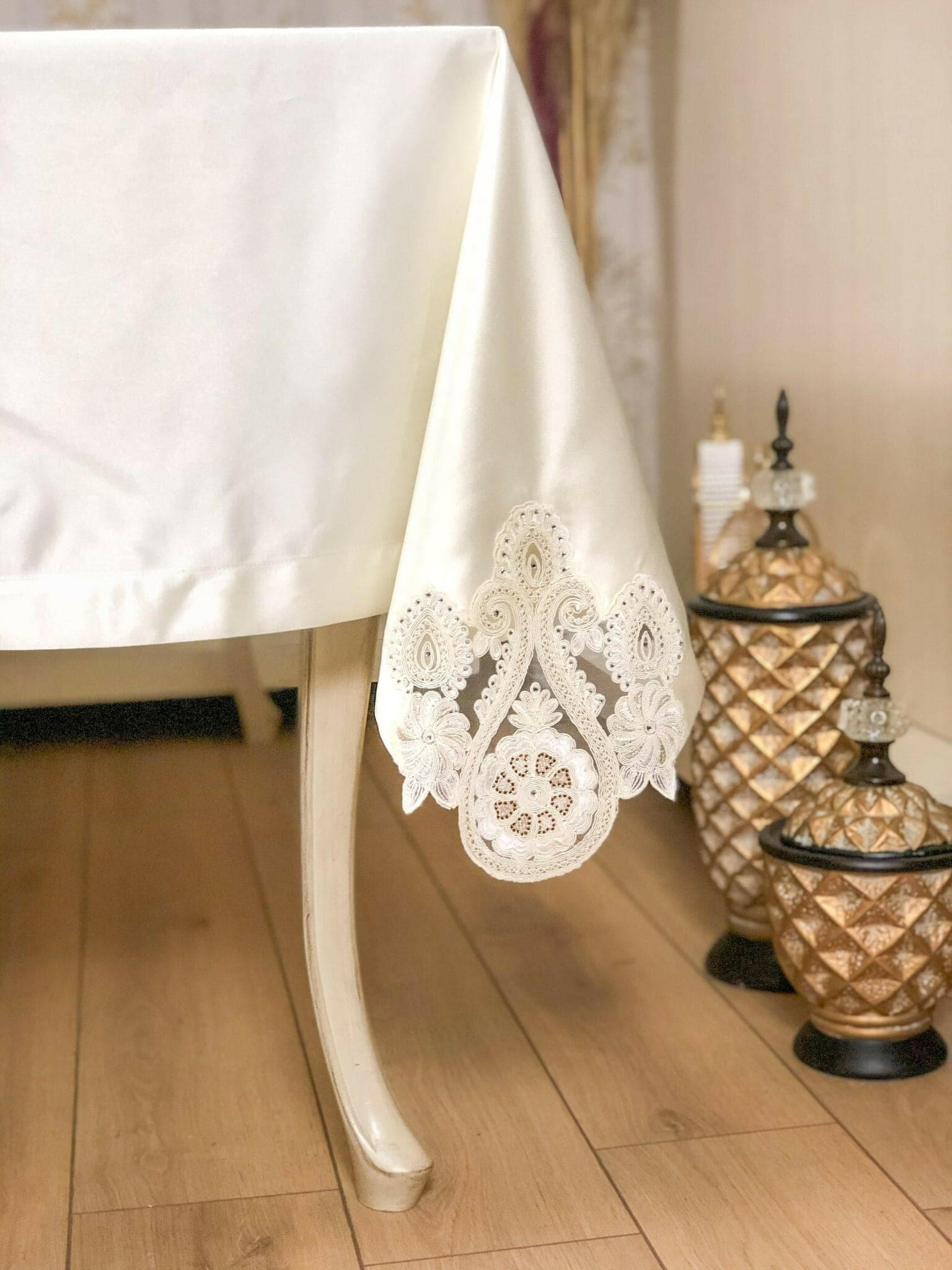 Inci Cream Tablecloth - creativehome-designsTablecloths