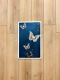 Kelebek Limited Edition Blue Color Rectangular Rug - Creative Home Designs, Butterfly Luxury Turkish Carpet, Non Slip Washable Velvet Mat,RUG-KLBK-BluSi-4060,RUG-KLBK-BluSi-60100,RUG-KLBK-BluSi-70120,RUG-KLBK-BluSi-85137,RUG-KLBK-BluSi-121182