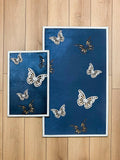 Kelebek Limited Edition Blue Color Rectangular Rug - Creative Home Designs, Butterfly Luxury Turkish Carpet, Non Slip Washable Velvet Mat,RUG-KLBK-BluSi-4060,RUG-KLBK-BluSi-60100,RUG-KLBK-BluSi-70120,RUG-KLBK-BluSi-85137,RUG-KLBK-BluSi-121182
