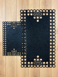 Kelebek Black Rug - Creative Home Designs, Butterfly Turkish Carpet, Non Slip Washable Velvet Mat,RUG-KLBK-Bla-4060,RUG-KLBK-Bla-60100,RUG-KLBK-Bla-70120,RUG-KLBK-Bla-85137