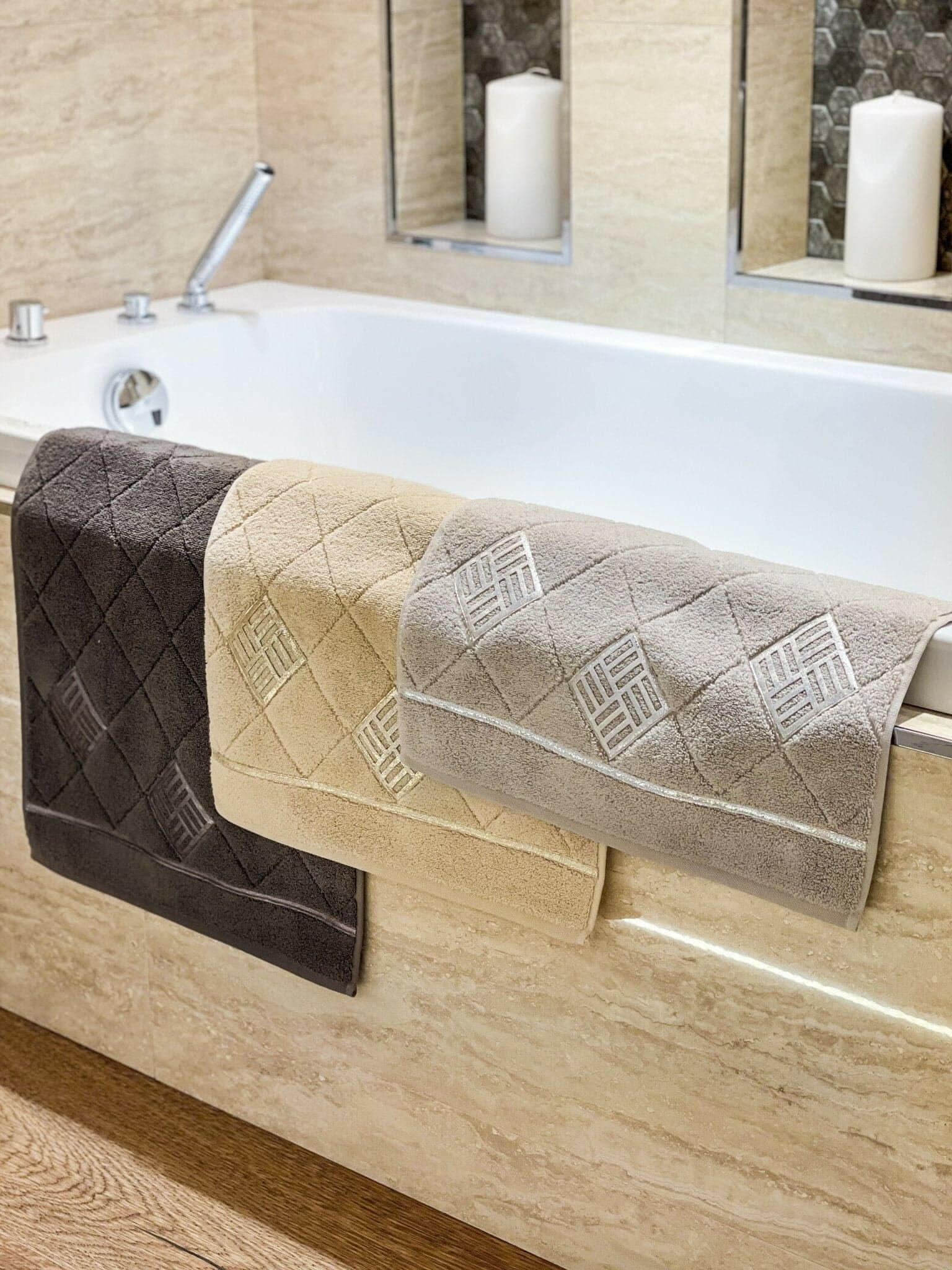 Lara Gold Towel Set - creativehome-designsTowels
