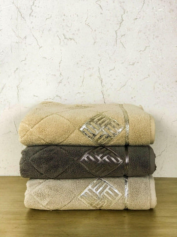 Lara Gold Towel Set - creativehome-designsTowels