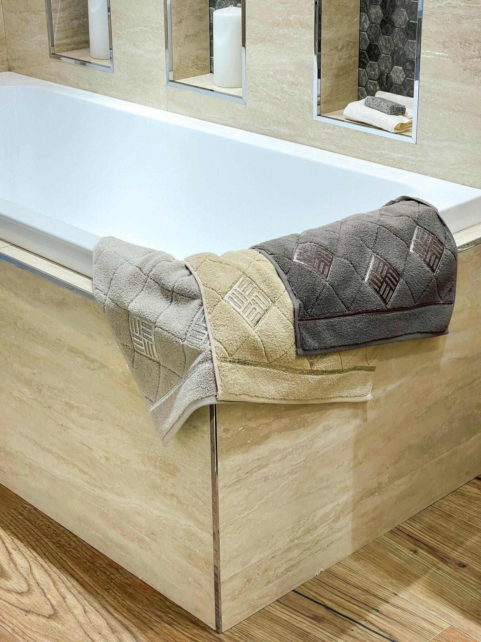 Lara Gold Towel Set - creativehome-designsTowels