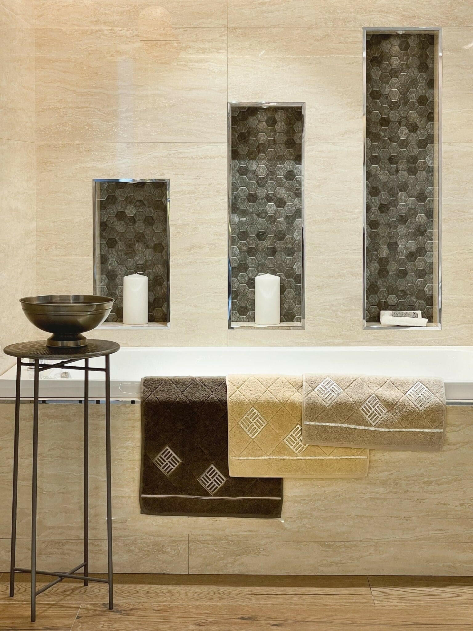 Lara Gold Towel Set - creativehome-designsTowels