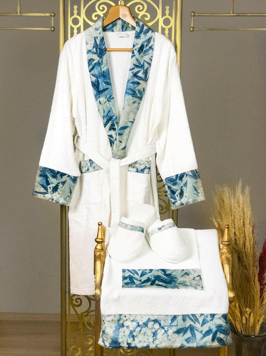 Lyla Blue Bathrobe (His) - creativehome-designsBathrobes