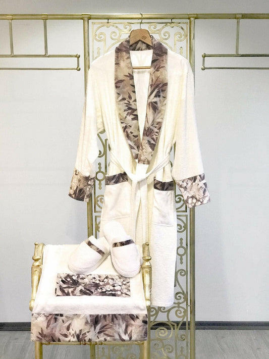 Lyla Coffee Bathrobe (His) - creativehome-designs